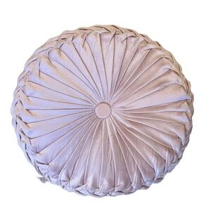 Dahlia Round floor Pleated Decorative Princess Style Cushion,  Lavender, NWOT